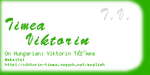 timea viktorin business card